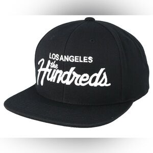 The Hundreds Black and White Logo Cap